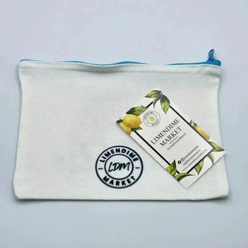 Halal Canvas Zipper Pencil Bag Makeup‎ Bag Pouch Bag Handmade NWT